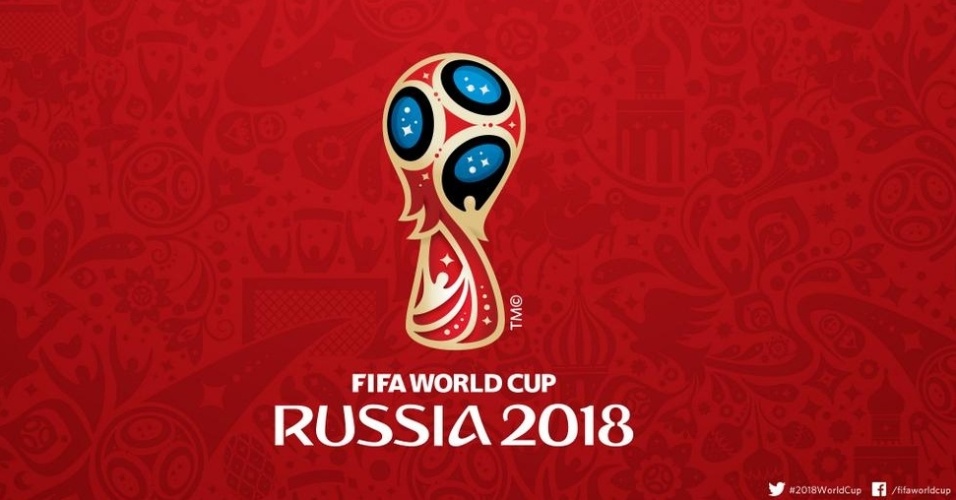 Logotipo divulgado em outubro de 2014 da Copa na Rússia (Foto: Divulgação).